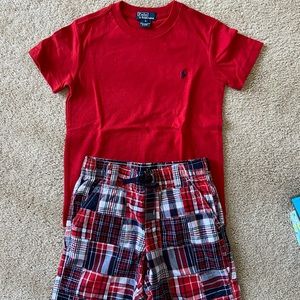 Polo shirt and matching Gymboree shorts